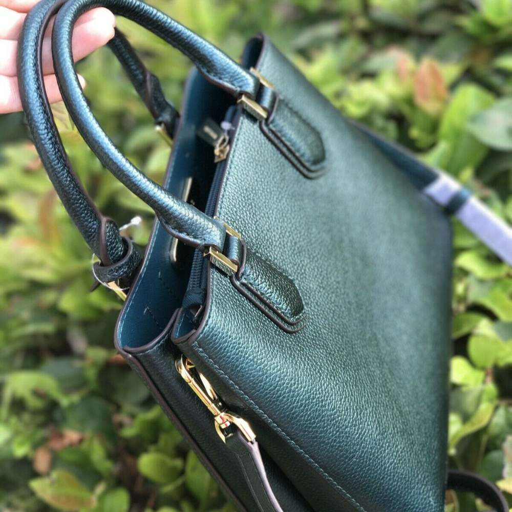 MICHAEL KORS Messenger Crossbody Leather Bag Teal - Picture 2 of 4